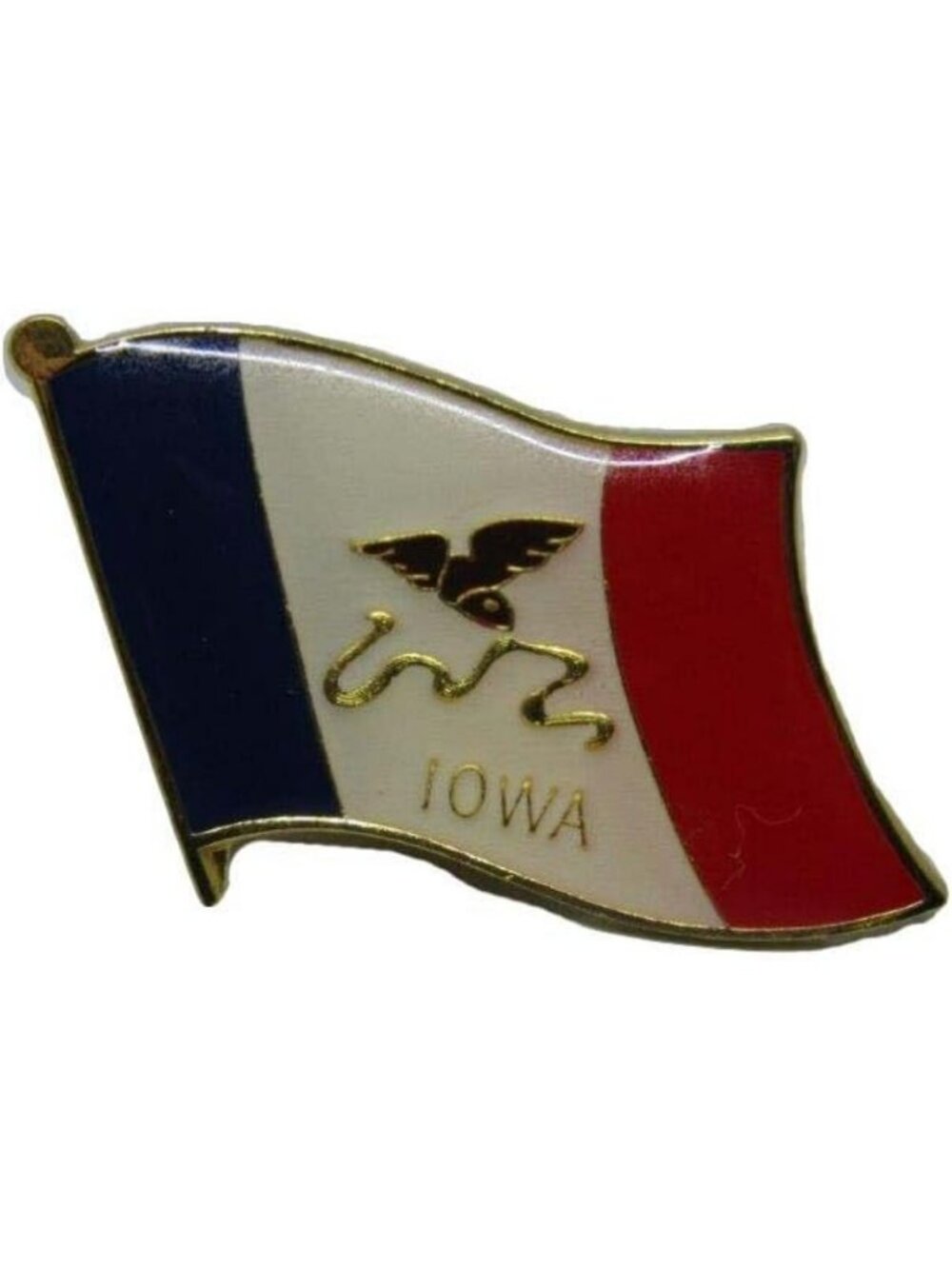 24 Pack Iowa Flag Bike Hat Caps & Lapel Pins - Perfect for Collectors & Gifts